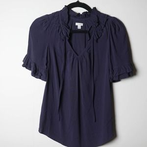 Anthropologie Odille Deep Eggplant Purple Bold Jew